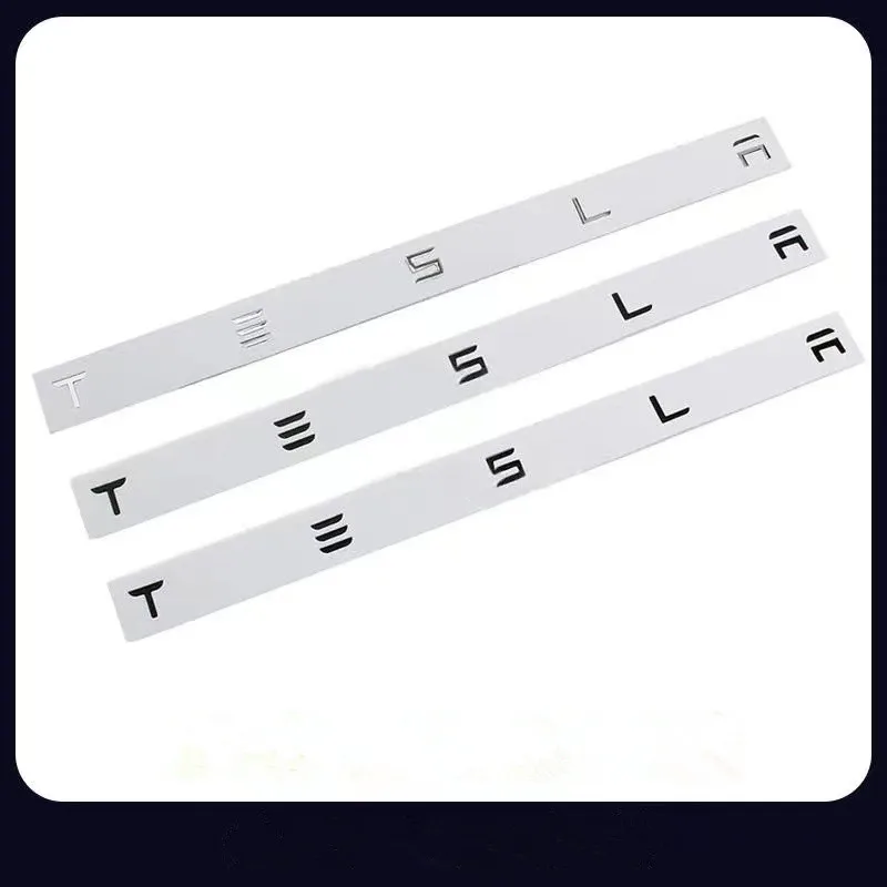 

Suitable for Tesla TSLA metal car logo Model 3 S X modified English letter tailgate car sticker rear tail label