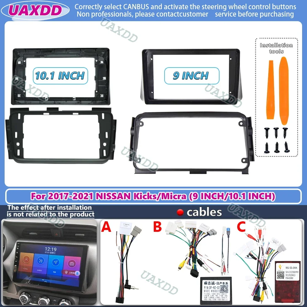 9 10 1-дюймовый для Nissan Micra Kicks 2017-2021 автомобильный радиоприемник стерео GPS Android плеер