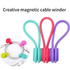 3 шт.лот креативные магнитные намотки для кабеля удобный органайзер для проводов мини-гарнитуры устройство для намотки кабеля Бытовая электроника Аксессуары