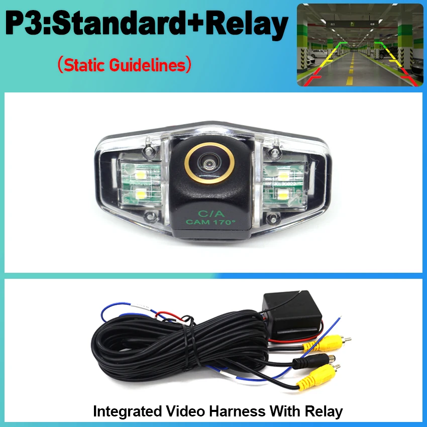 

Камера заднего вида для Honda Accord 7 2002 2003 2004 2005 2006 2007 Золотая CCD камера ночного видения резервная камера номерного знака камера