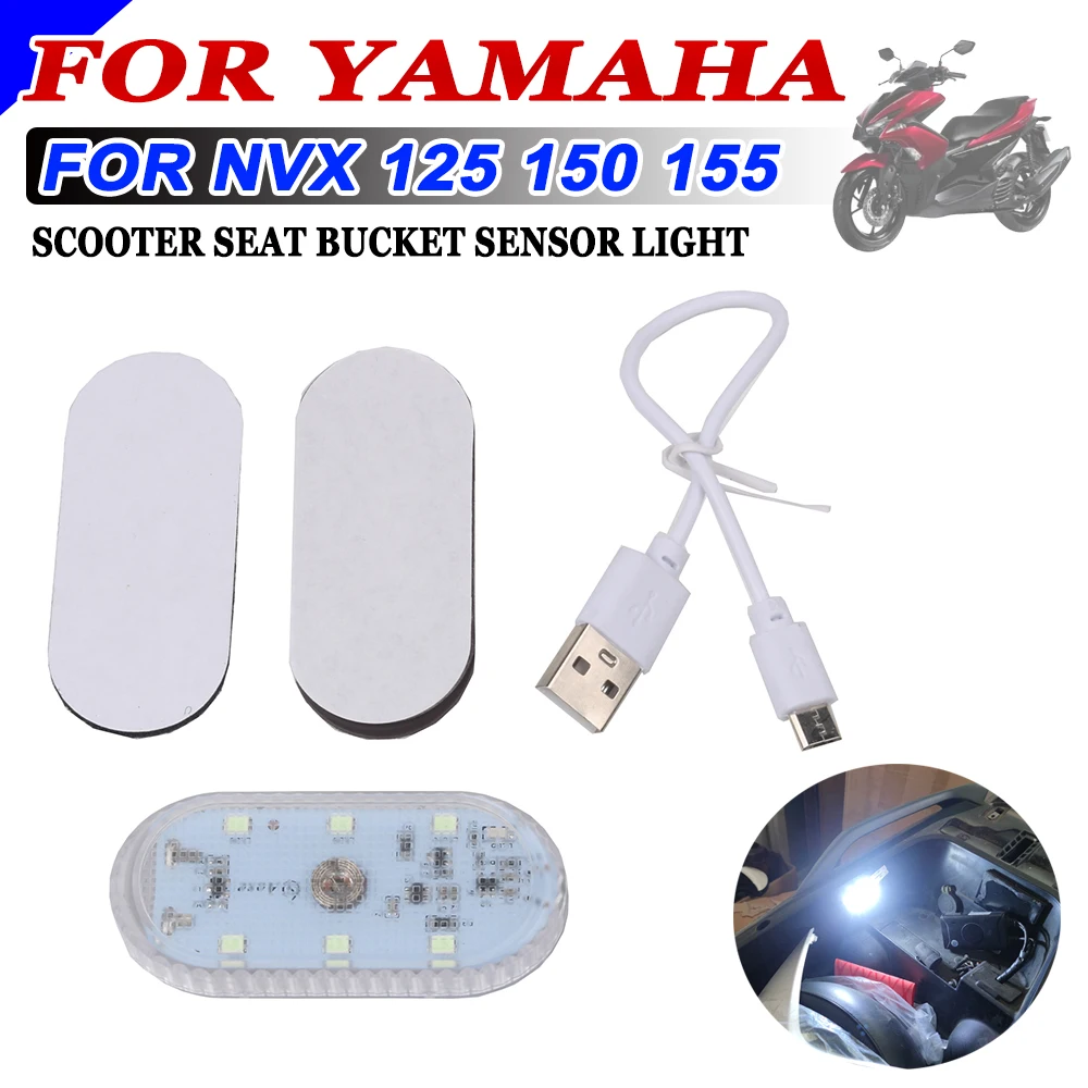 

For YAMAHA NVX 125 150 155 NVX125 NVX150 NVX155 Motorcycle Accessories Mini LED Touch Switch Light Scooter Bucket Night Light