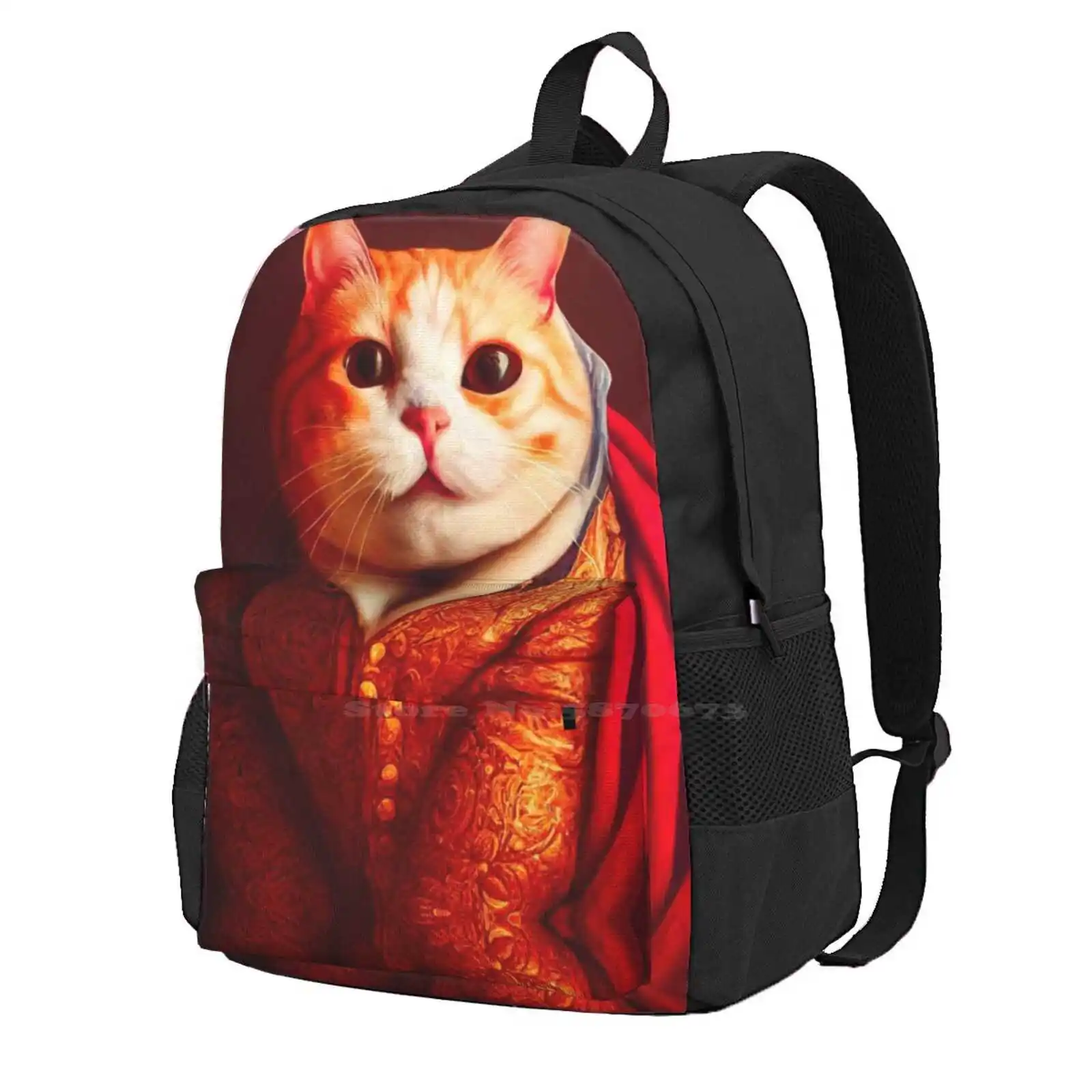 

Breakfast Fat Cat Large Capacity School Backpack Laptop Bags Chocolate Cake Cat Sweet Cute Fat 800 600 Renaissance Happy Oil