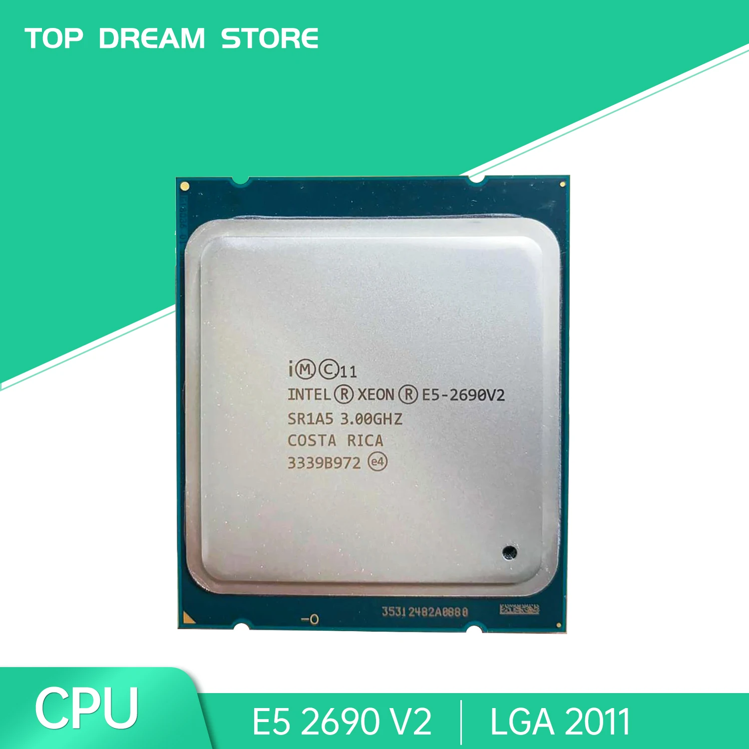 

Intel Xeon Processor E5-2690 V2 E5 2690 V2 CPU 3.0GHZ LGA 2011 SR1A5 10 Core Desktop processor e5 2690 V2