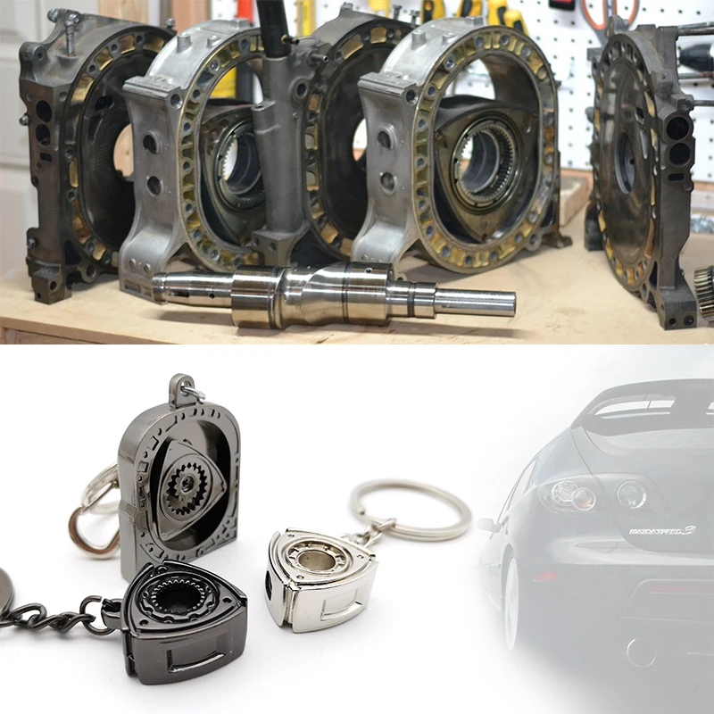 

Mazda Spinning Rotor Auto Parts Model Engine Rotary Keyring Key Ring Meticulous Gift for ATENZA Mazda 3 Mazda CX4