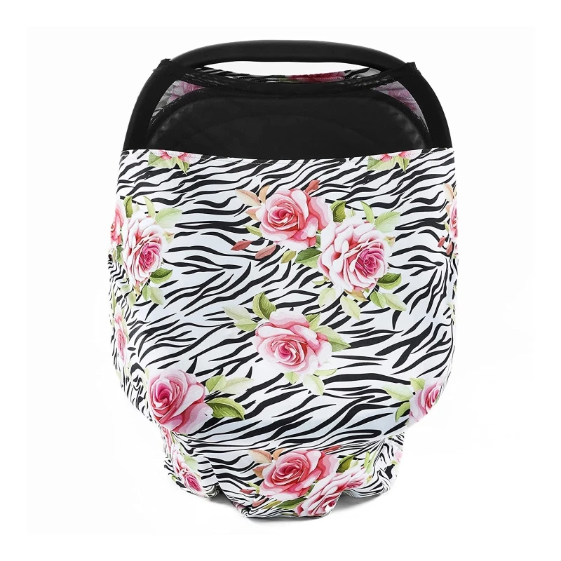 

Baby Stretchy Car Seat Cover Multipurpose Breastfeeding Nursing Towel for Newborn Infant Girls Boys Stroller Shopping Cart Cover