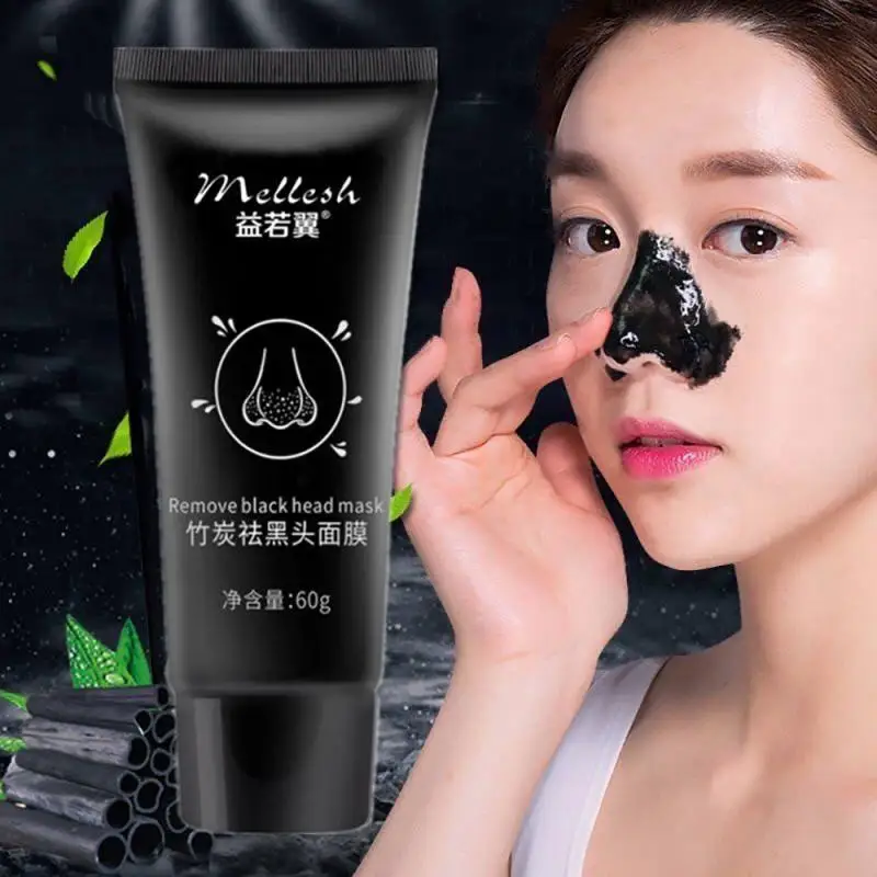 

60g Unisex Blackhead Remove Mask Peel Bamboo Charcoal Mud Deep Cleansing Shrink Pore Nose Black Head Remove Skin Care Mask