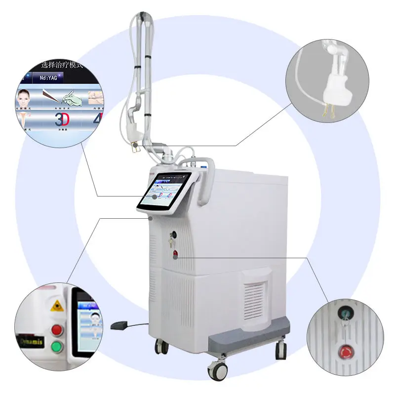 

НОВЕЙШАЯ портативная CO2 фракционная лазерная машина 2023, профессиональное оборудование Bison, мини безболезненные растяжки кожи Fotona 4d