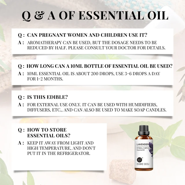100ML Essential Oils for Diffuser Humidifier Aroma 6