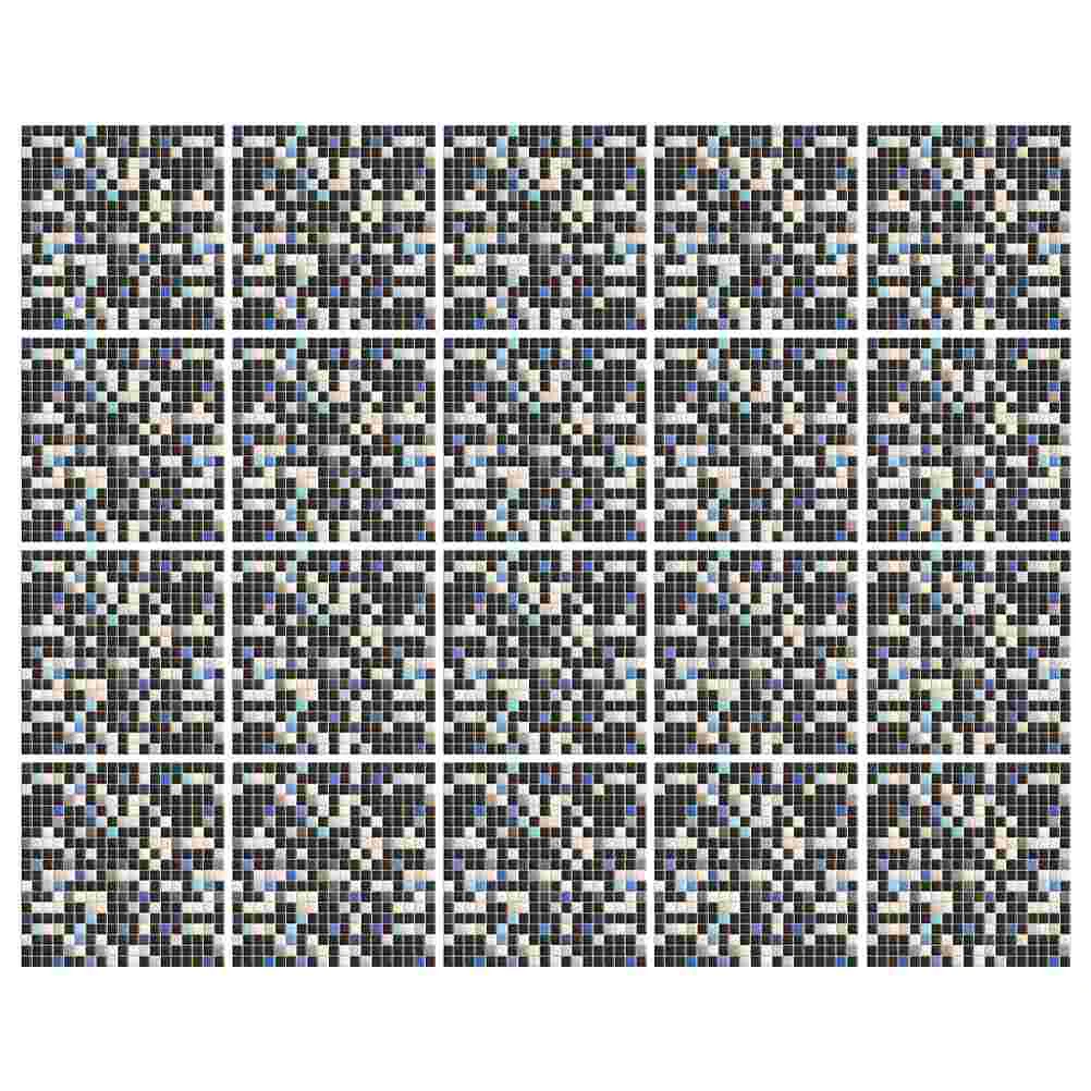 

20 Sheets of Background Wall Stickers Waterproof Wall Stickers Mosaic Wall Stickers for Decor Bathroom Kitchen