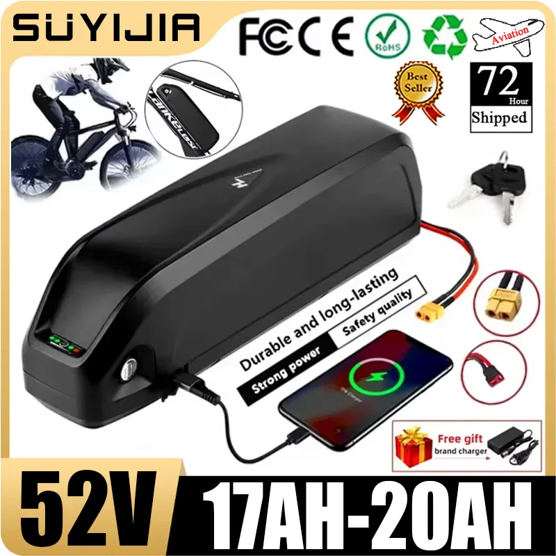 SUYIJIA 52 В Hailong высокая мощность 350 Вт 500 750 1000 18650 аккумулятор 17 Ач 20 перезаряжаемый