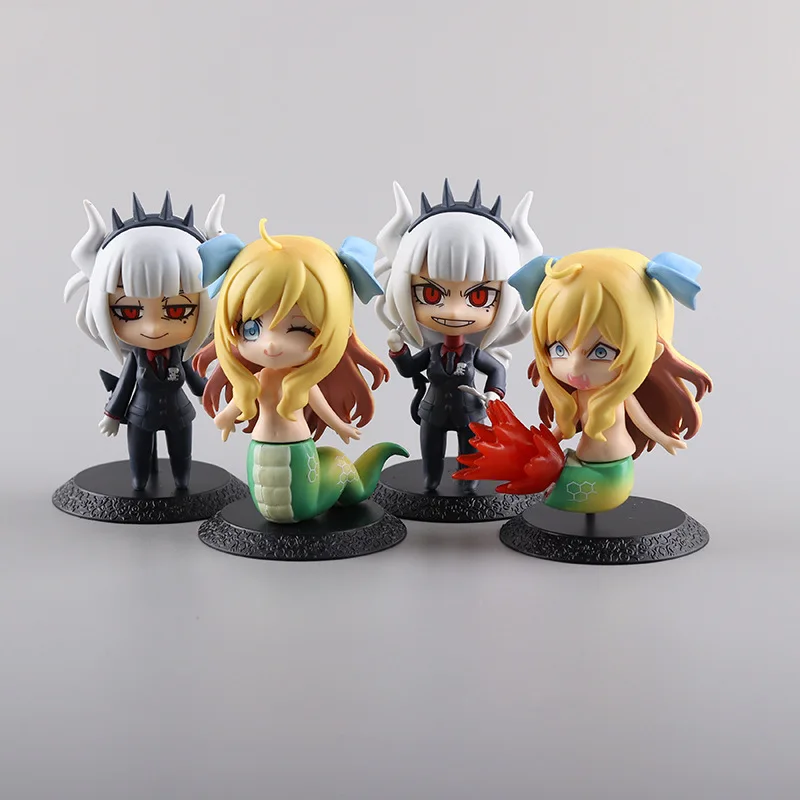 

Anime Figure Q Edition 4 Types Evil God Cook Two Sick Girl Cartoon Animation Demon Sauce Lucifer Hand Handling Desktop Cute Gift