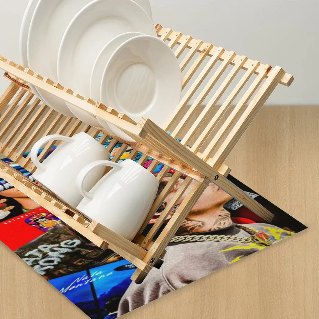 N-Natanael Canos Singer Нескользящая силиконовая искусственная посуда коврики для сушки