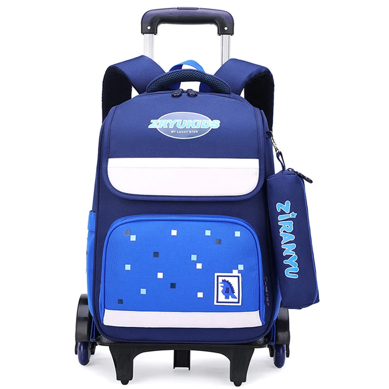 

New Kids Rolling Backpack School Bags for Girls and Boys with Wheels Mochilas Escolares Trolley Sac A Dos Enfant Wheeled Bagpack