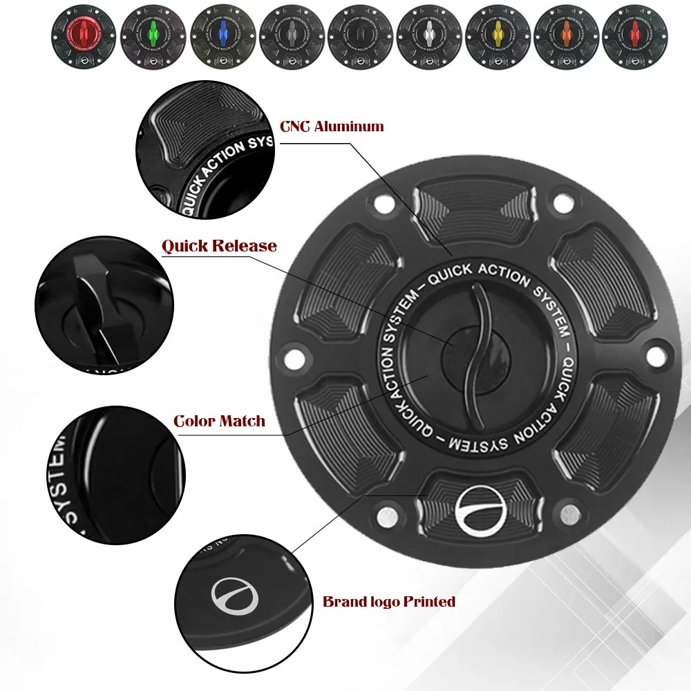 

Аксессуары для мотоциклов CNC алюминиевая крышка топливного бака с быстроразъемной крышкой без ключа для DUCATI HYPERMOTARD 950 SP 2019 2020 2021