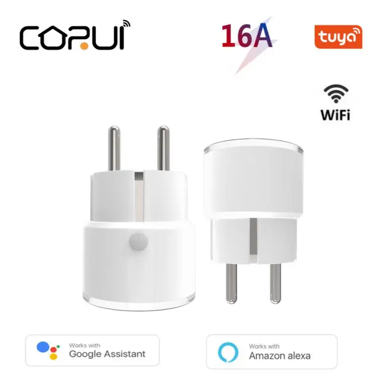 

Смарт-розетка CORUI WiFi Tuya, 16 А, 2,4 ГГц