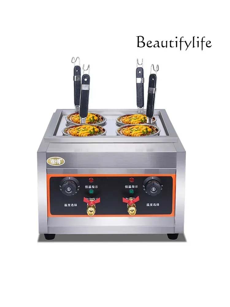 Настольная 4-головочная электрическая печь для приготовления лапши коммерческая