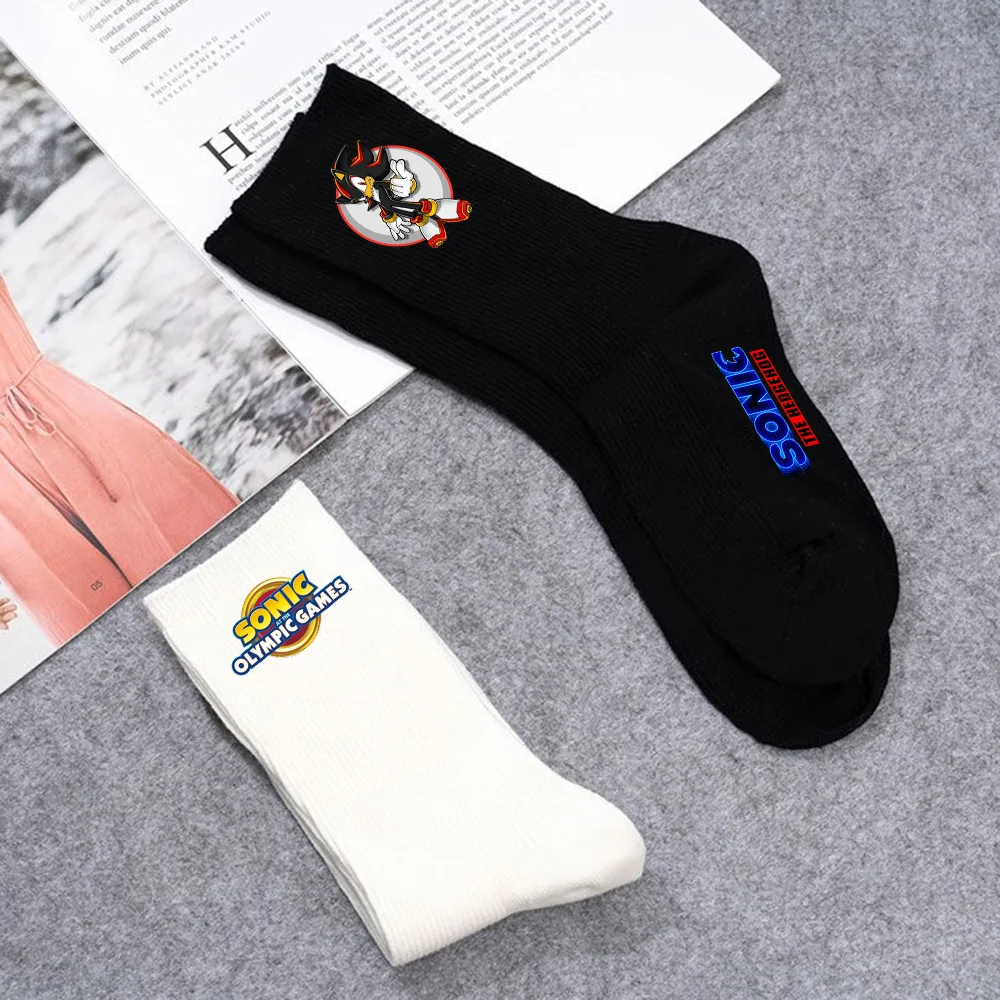 Anime Game Autumn And Winter Long Cotton Socks Long Tube Knitted Socks Printed Birthday Gift For Boys And Girls