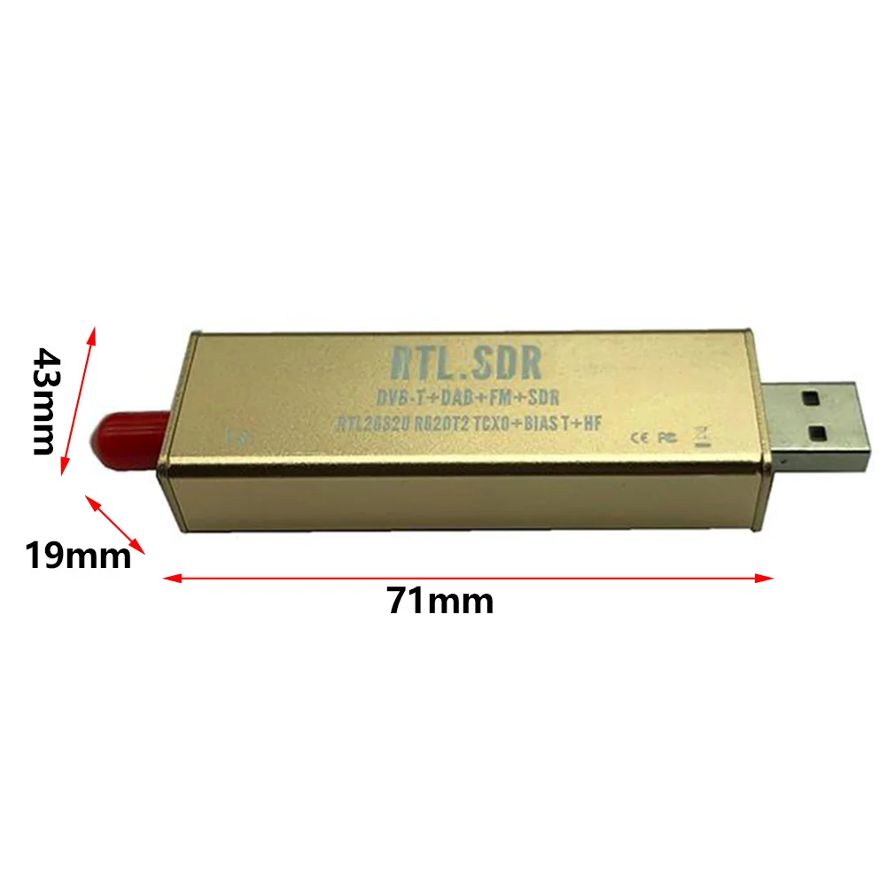 RTL SDR приемник чип PPM TCXO RTL2832U 0 1 МГц-1 7 ГГц ТВ тюнер программно определяемый