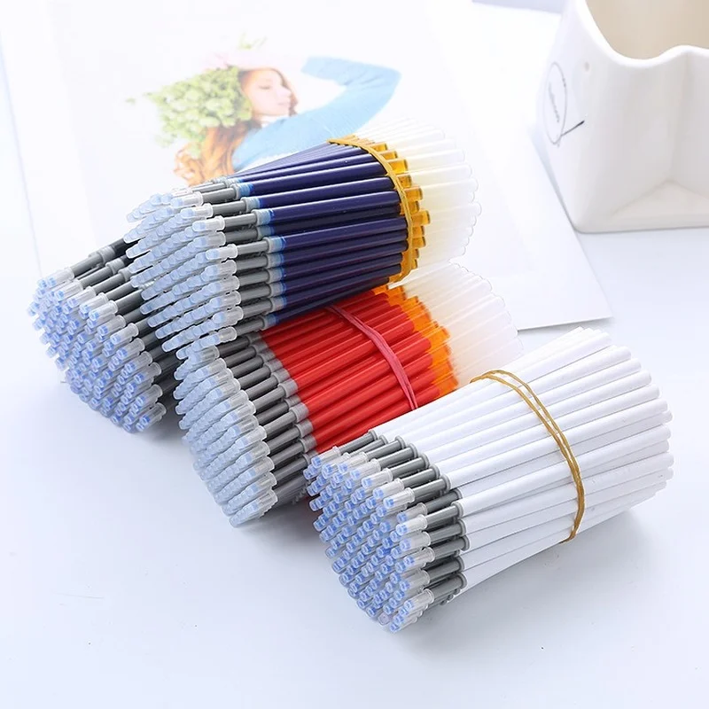 

20pcs/set 0.5mm Press Gel Pen Bullet Refill Office Signature Rods Red Blue Black Ink Office School Stationery Writing Supplies