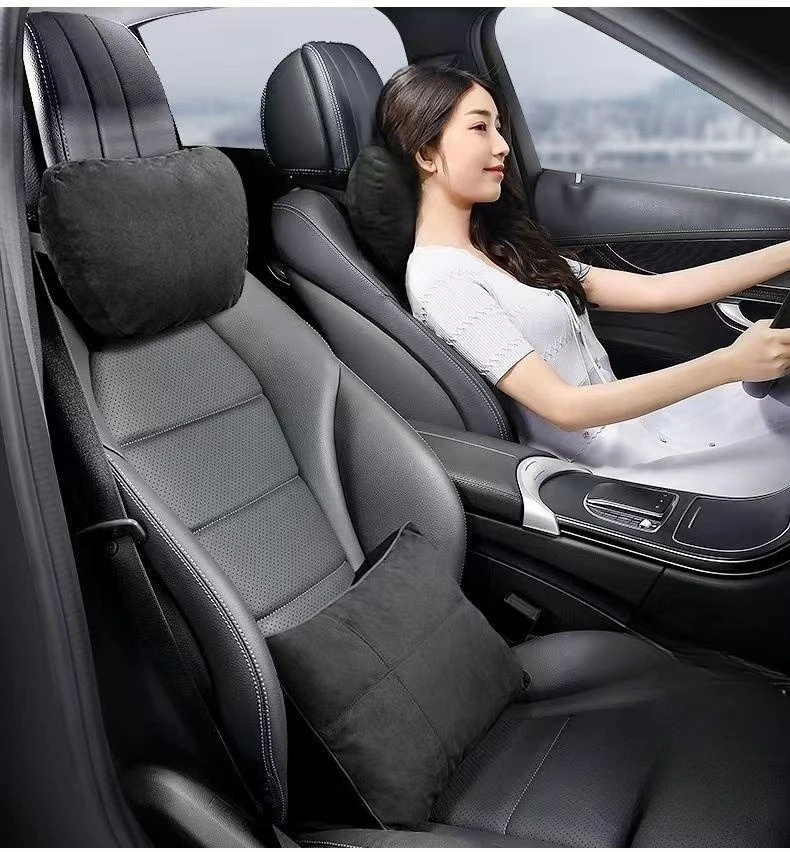 

New Maybach Design S Class Super Soft Car Headrest Auto Seat Cover Head Neck Rest Cushion Adjustable Car Pillow For Most Models
