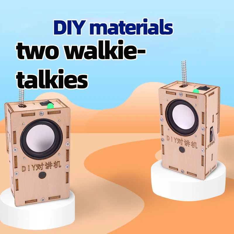 

Self-made Parent-child Wireless Walkie-talkie Physical Science and Technology Invents Experiment Handmade Physics Toys
