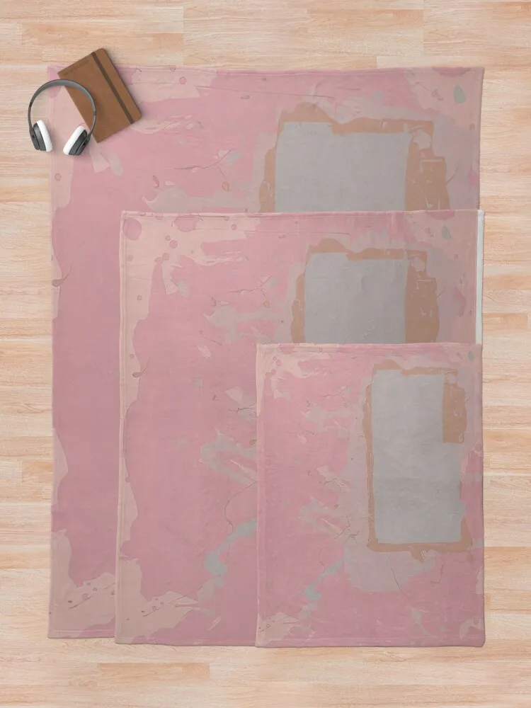 John Hoyland — серый синий на розовом языке одеяло 1971 меховые одеяла в стиле манга