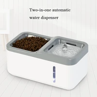 smart pet feeder water automatic dispenser dog bowl large capacity grain storage box dog cat food container drinking raised dish