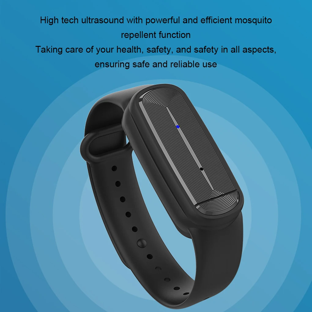 Многофункциональный наручный ремешок против комаров ультразвуковой