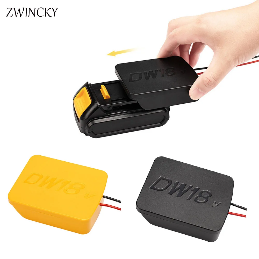Battery adapter for DeWALT 20v Max 18v dock power connector 14 awg Wires Power Adapter Tool Accessories Black Yellow