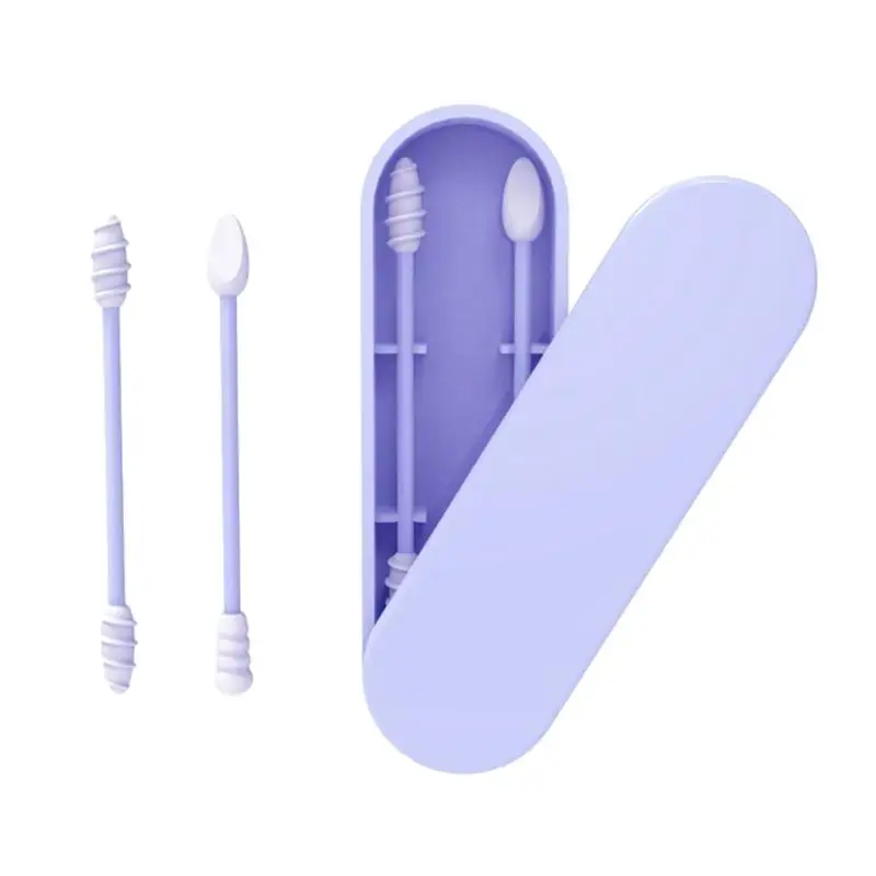 

Ear Cleaner Stick Mini Cotton Swabs Reusable Q-tips For Ears Extra Soft BPA Safe Thin Cotton Swabs Kids Safety Swabs Silicone
