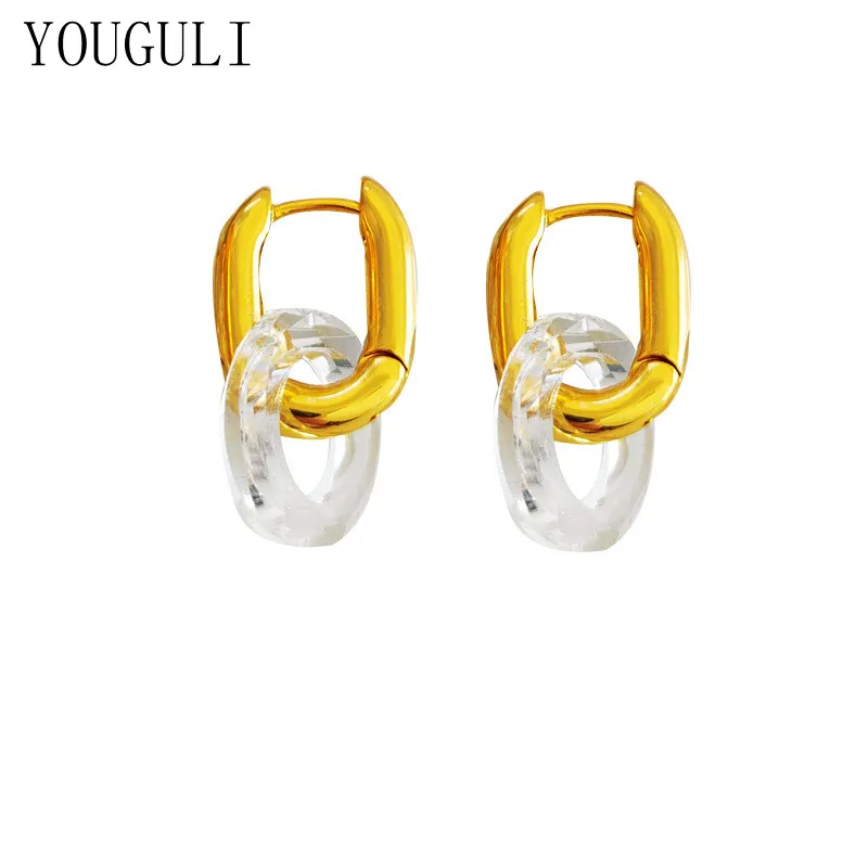 

Fashion Jewelry Geometric Women Earrings Popular Design Hot Selling Transparent Resin Drop Earrings For Female Celebration Gifts