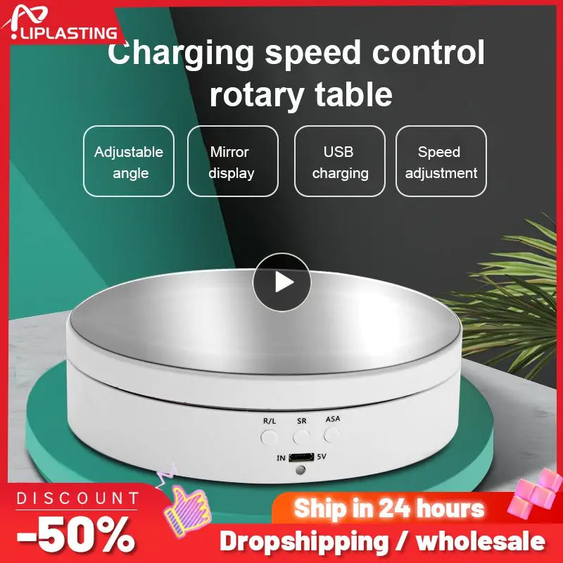 

High Power Electric Rotating Jewelry Display Stand Base Jewelry Organizer Turntable Jewellery Packaging Display Jewelry Box