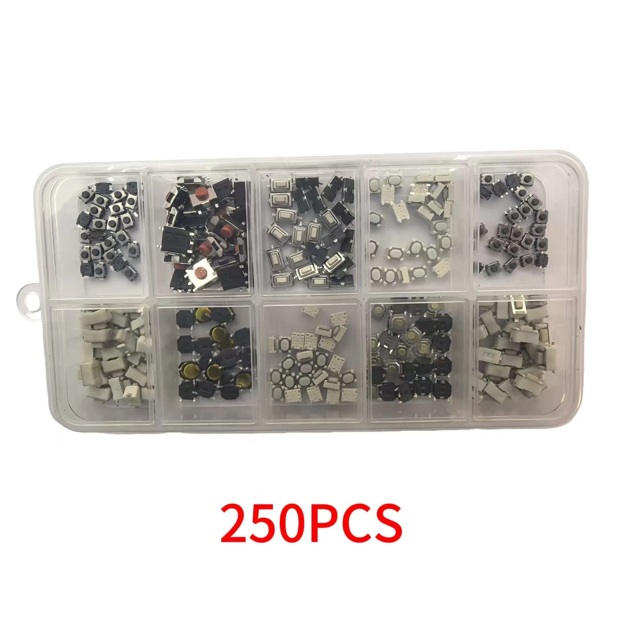 

Jingxin100/250 шт., 10 типов, прочный автомобильный пульт дистанционного управления, планшет, Actile, кнопочный переключатель, автомобильные ключи, сенсорный микропереключатель с коробкой