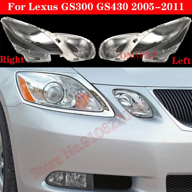 

Auto Car For Lexus GS GS300 GS430 GS450h GS460 Front Headlight Glass Headlamp Lampshade Lamp Shell Lens Cover 2005-2011