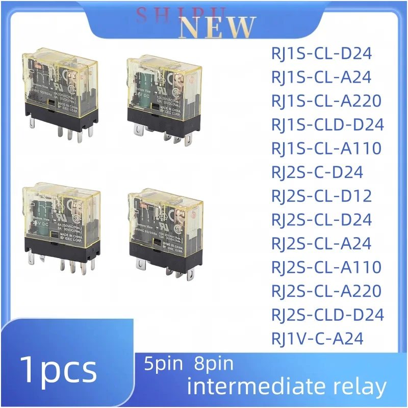 1 шт. J2S-CL-D24 A220 8-контактное промежуточное реле RJ1S-CL-D12 RJ1V RJ2S-CLD RJ1S-CL-A110