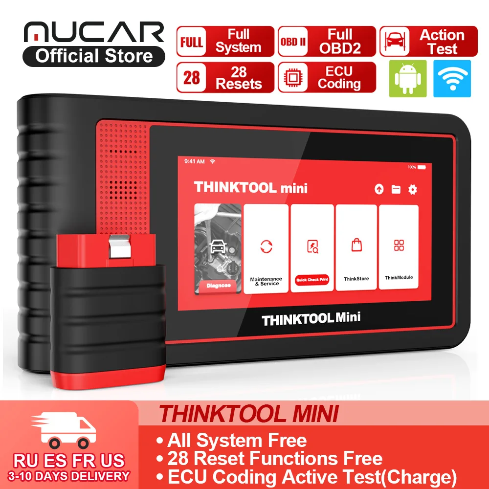 

Thinkcar Thinktool Мини-автомобильные диагностические инструменты Бесплатно пожизненный 28 сбросов Все системы VIN Wi-Fi Полный сканер OBD2 для авто DPF EPB IMMO