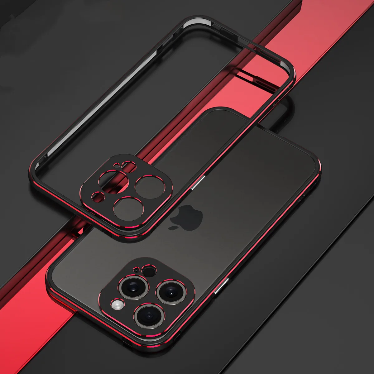 

Aluminum metal bumper Frame Slim Cover phone case+ carmera Protector For iPhone 15/15 Pro/15 Pro Max Plus