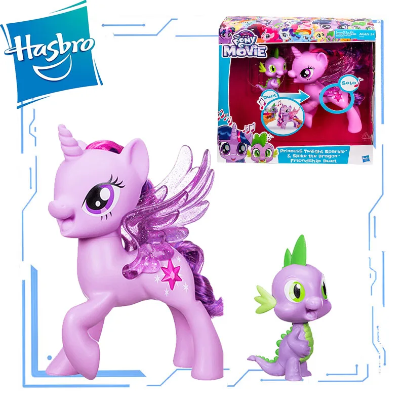 

Hasbro подлинный мой маленький пони голос Музыка Сумерки Спайк дракон набор девочка детская принцесса игрушка подарок Хэллоуин Рождественско...