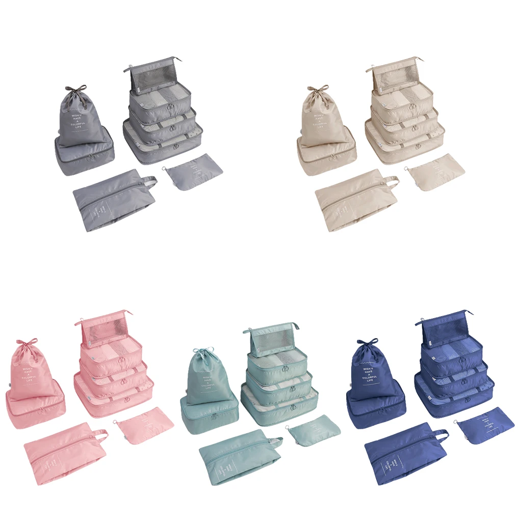 

Набор из 8 предметов, штаны, брюки, сумки для хранения на молнии, для кемпинга, походов, портативное многоразовое нижнее белье