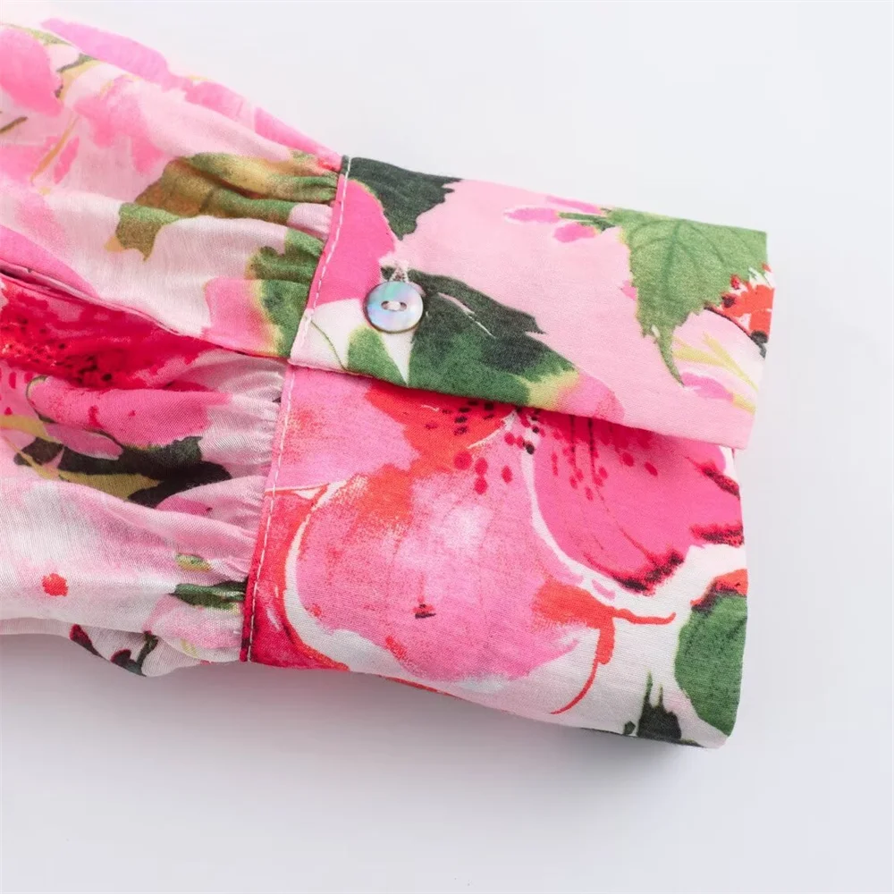 Женская свободная повседневная рубашка Zach Ailsa с отложным воротником и длинными