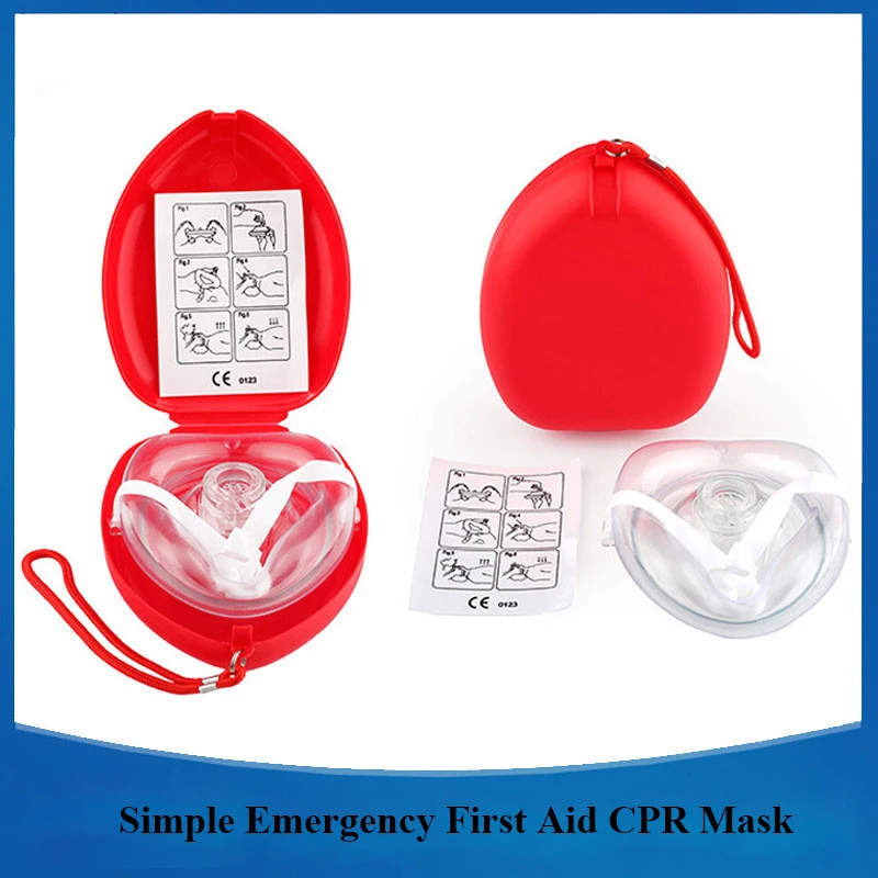 

5Pcs Professional First Aid CPR Breathing Mask Protect Rescuers Artificial Respiration Mouth-to-Mouth Simple Respirator
