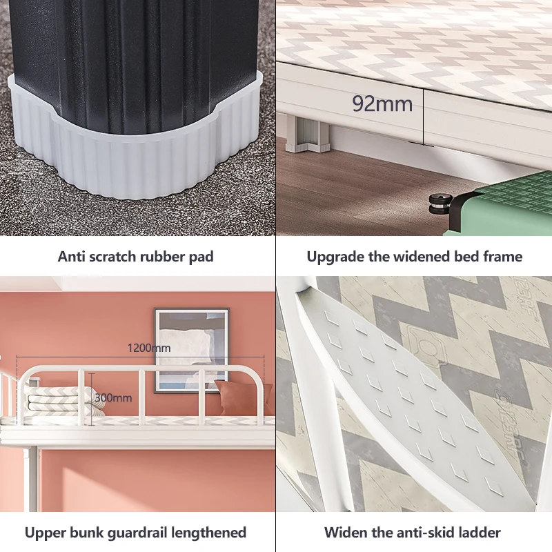 Новый дизайн прямая продажа с фабрики дешевая цельнометаллическая двуспальная
