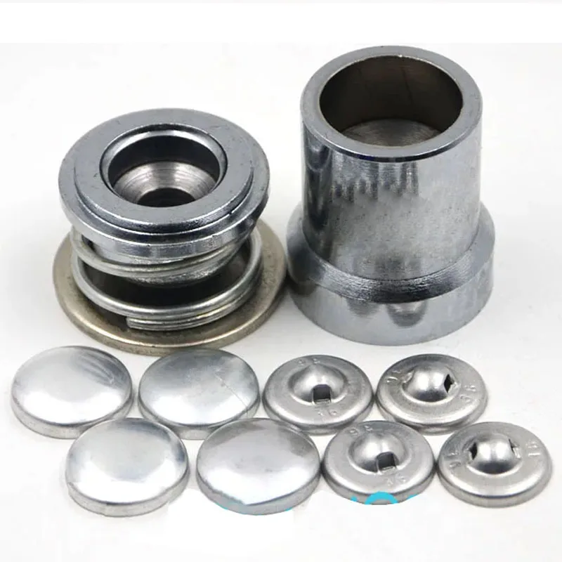 Круглая тканевая пуговица с алюминиевым покрытием форма металлического хлеба