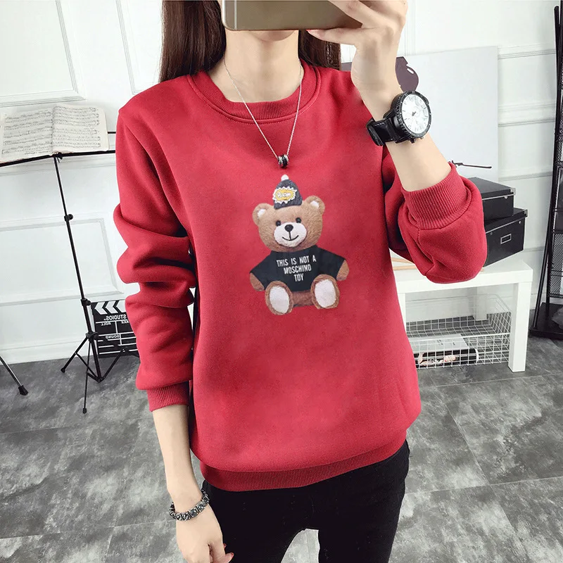 

Women Hooded Fleeve Hoodies primavera manga larga sudadera Patchwork con cuello ovalado black