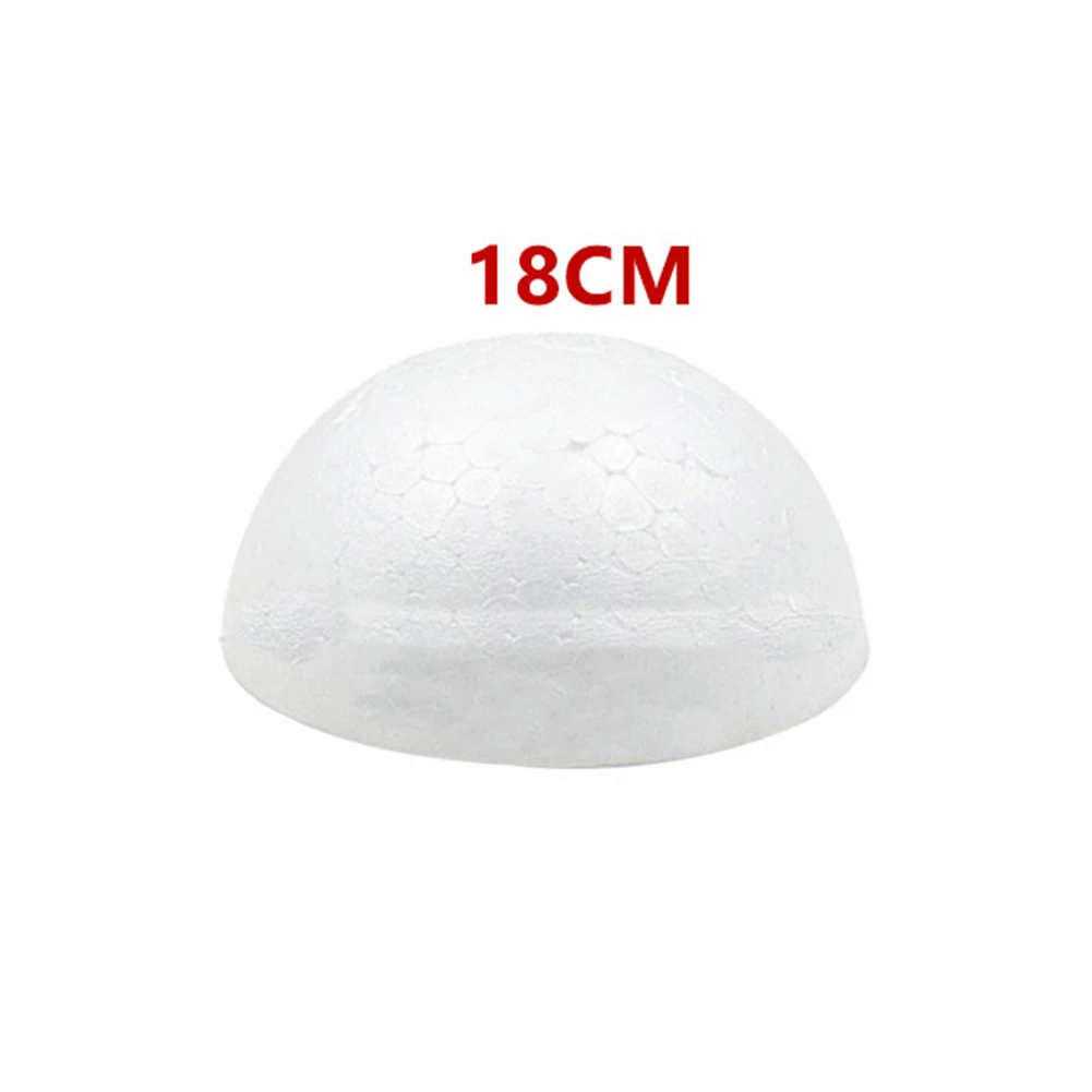 

15/18/20/25cm Polystyrene Styrofoam Foam Half Ball Hemisphere DIY Accessory Handmade For Party Celebration Decorations Craft DIY