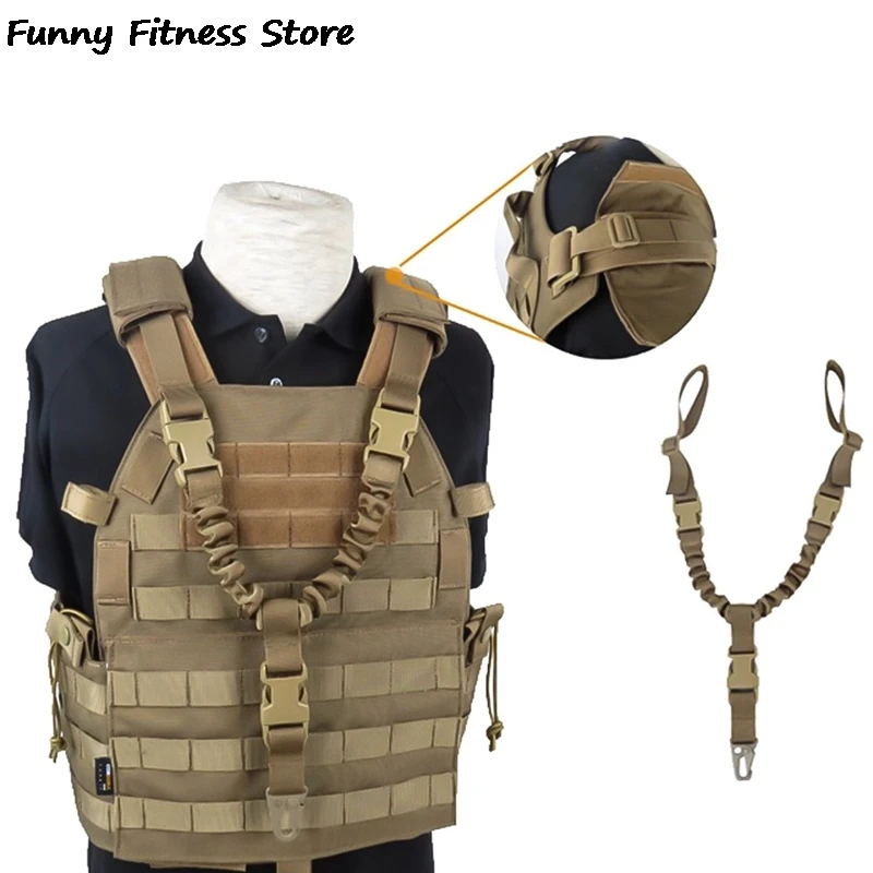 

Adjustable Combat Sling Strap Hunting Belt Tactical Military Army Outdoor Camping Survival Sling Airsoft Rifle Strapping Belt
