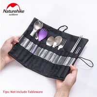 naturehike tableware spoon fork chopsticks storage bag portable outdoor camping picnic tableware bag