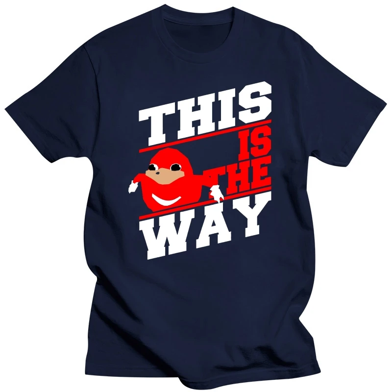 Ugandan Knuckles This Is The Way Мужская черная футболка футболки одежда