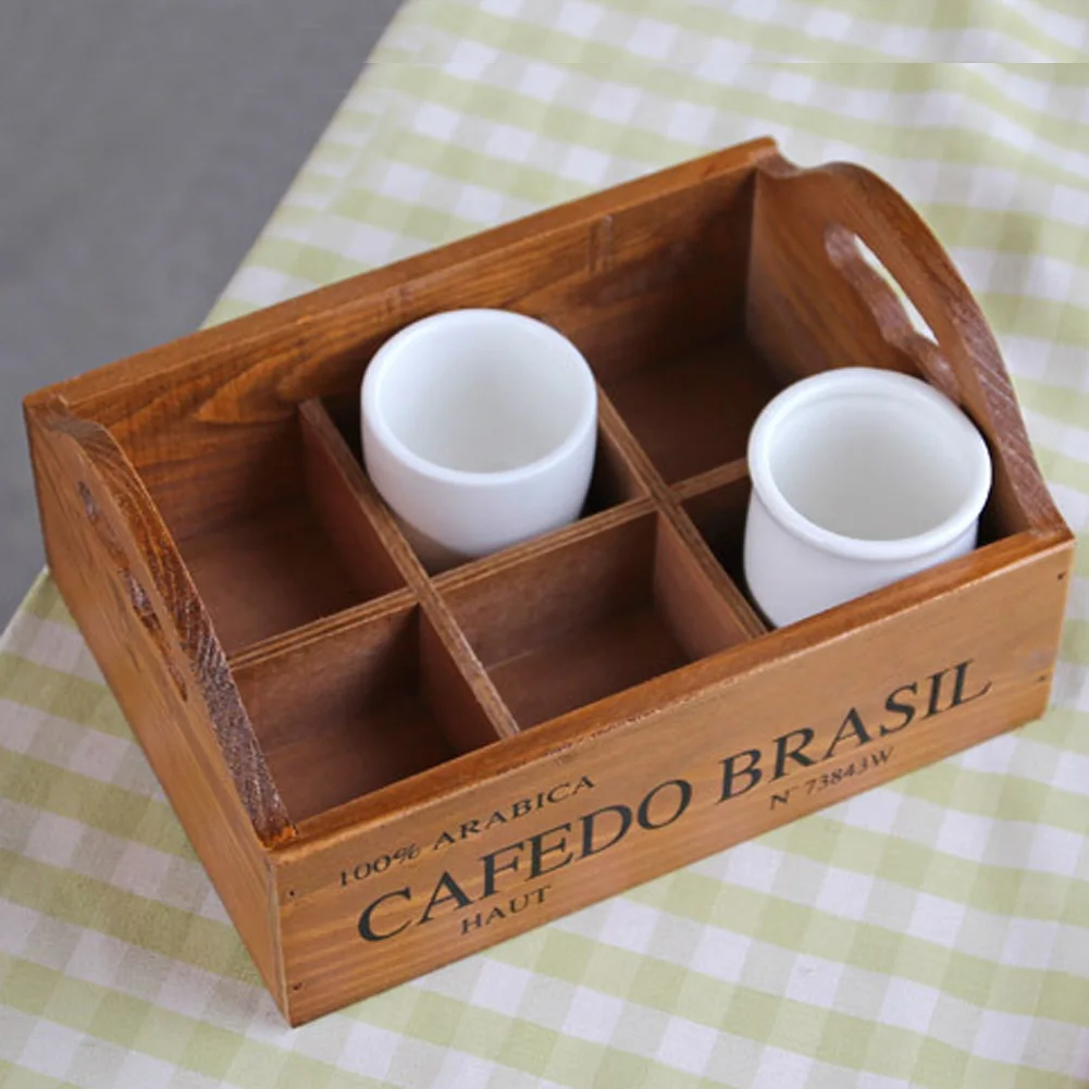 Деревянный горшок для цветов сада суккулентов ретро ящик хранения офисный декор