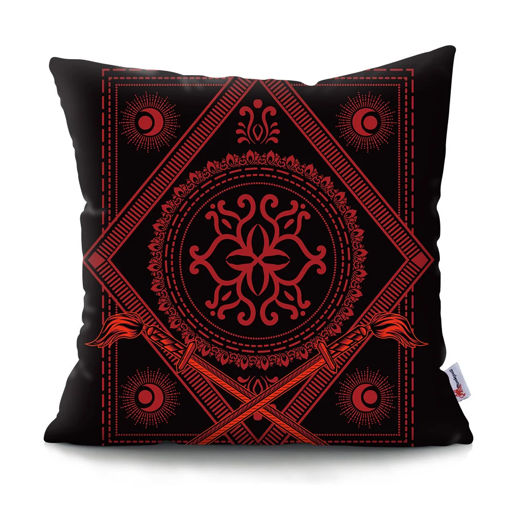

Fantasy design cushion cover Home Decoration Pillowcase Super Soft Short Plush Cushion Cover Car Sofa Home Decor Pillow Case